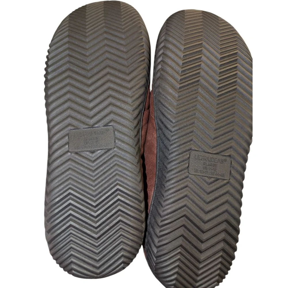 ULTRAIDEAS Mens Slippers Gray Brown XL 11-12